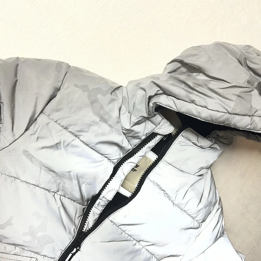 Members Mark Cozy Puffer Jacket Boys‎ 3T Reflective Camo Winter Snow Warm